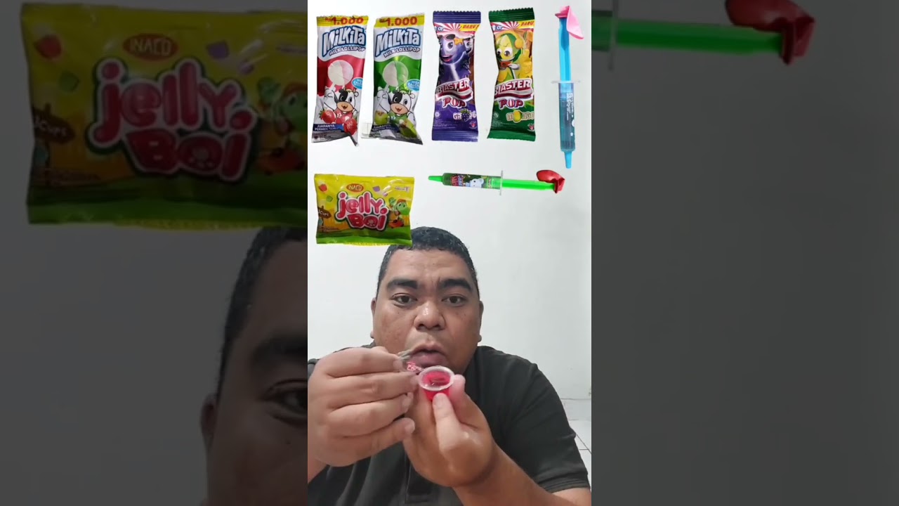 MUKBANG ES KRIM PERMEN LOLLIPOP JELLI BOI JELLY SUNTIK
