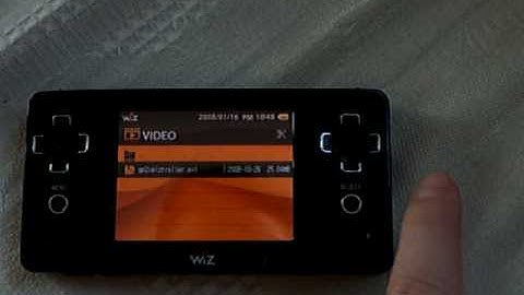 Playing Movie on gp2x WIZ MK0