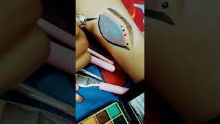Unicorn eye makeup on hand#Unicorn makeup#cute makeup#Makeup#youtube partner#viral#trend#shorts