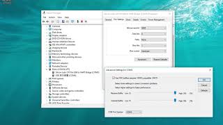 How to change COM port