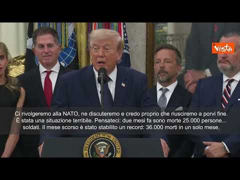 Video Trump: Putin vuole finire la guerra, ne parlerò alla NATO