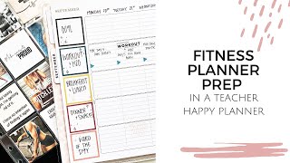 Prepping my fitness planner for the week in a Classic Teacher Happy Planner screenshot 5