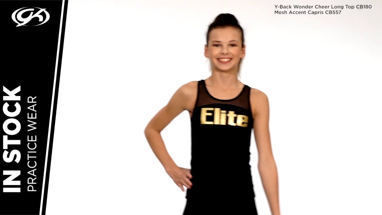 Mesh Accent Cheer Practice Wear from GK YouTube