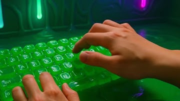 Typing In Slime Keyboard | ASMR | Ai Shorts|#shorts #ai #animation #asmr #satisfying #relaxing