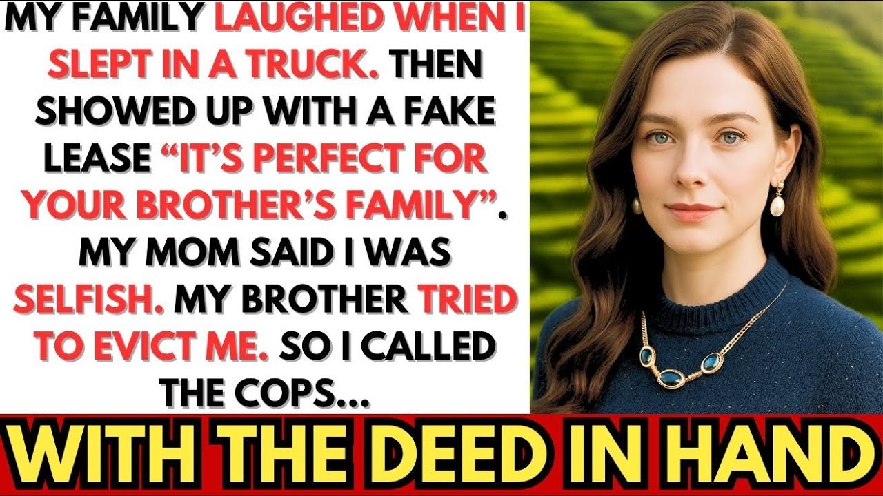 I Slept in My Truck While They Secured a Fake Lease for My Brother