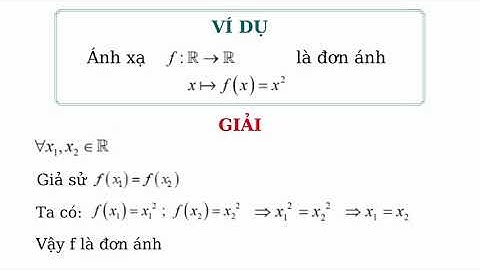 Bài tập hàm số sử dụng tính đơn ánh