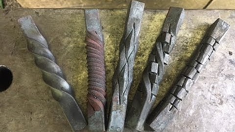 Blacksmithing: basic twists