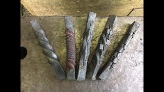 Blacksmithing: basic twists