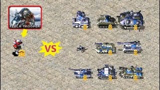 Tesla Trooper vs Tanks - Red Alert 2