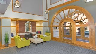 A 2-bedroom with a 2-story space at Oak Park City Apartments