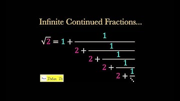 Square root of 2 as an INFINITE continued fraction!