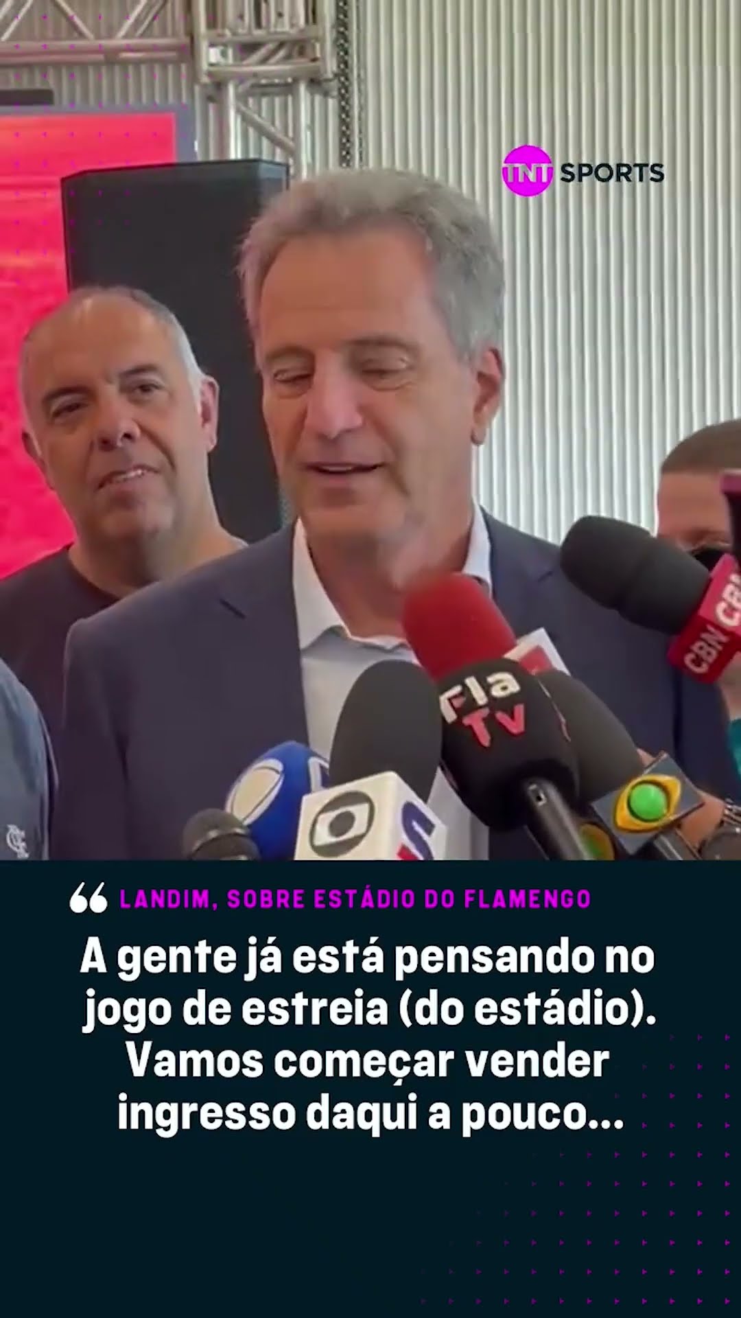REAL? BARÇA? CITY??️⚽ O presidente Landim falou sobre possíveis adversários na inauguração #shorts