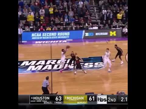 Michigan Game Winning Buzzer Beater vs Houston JORDAN POOLE - YouTube