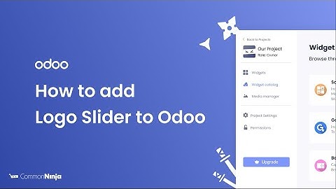 How to add a Logo Slider to Odoo