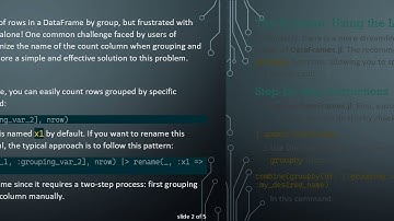 Efficiently Count Rows by Group with Custom Column Names in DataFrames.jl