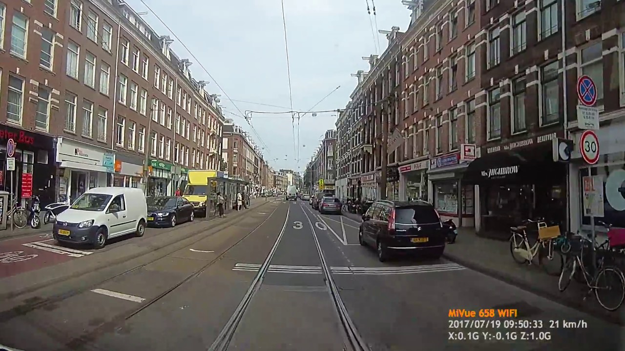 Dashcam Amsterdam  Van Woustraat Westeinde