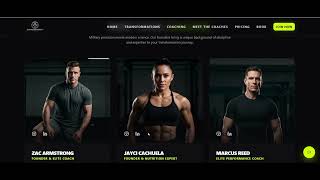 🔥 Built a High-Converting Fitness Coaching Website UI 💪