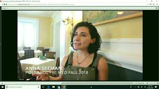UVM Post-Baccalaureate Premedical Program Experience Webinar