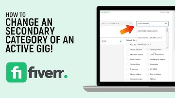 How to Change the Secondary Category of Active Gig on Fiverr [easy]