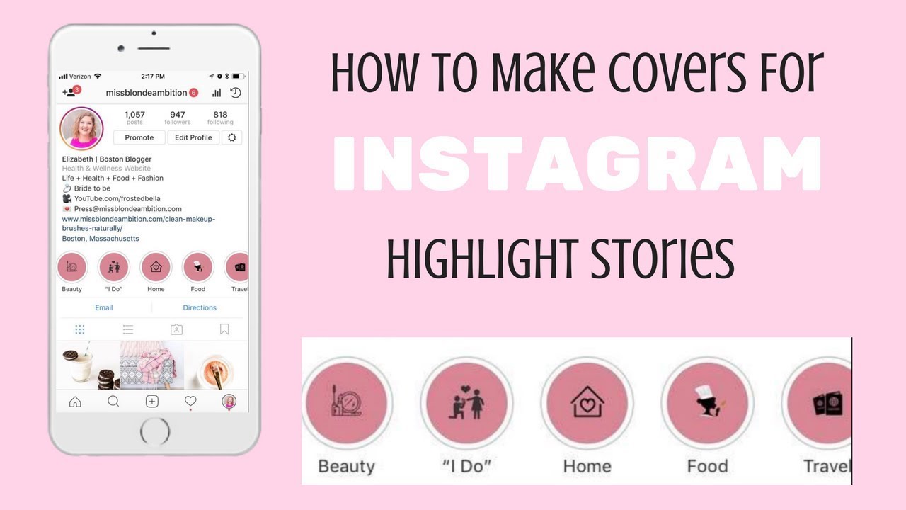 How To Make Highlight Covers Instagram Story Highlights Youtube