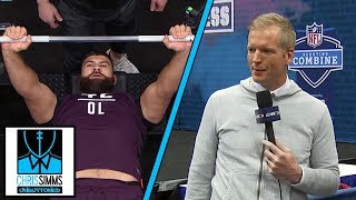Nfl Combine 2019 What Its Like To Be A Bench Press Spotter Chris Simms Unoned Nbc Sports