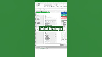 Unlock the Developer Tab in Excel!  #ExcelTips #developer