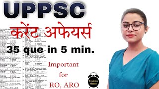 Most important current affairs UPPCS | UPPCS CURRENT AFFAIRS | Richa Pandey