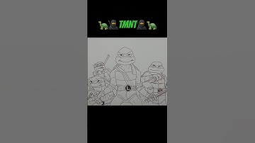 How To Draw Teenage Mutant Ninja Turtles | TMNT : Mutant Mayhem #shorts #drawing #tmnt