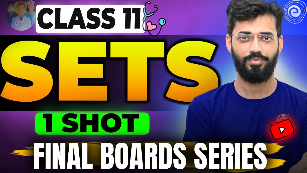SETS | Important Questions & MCQ'S  | CLASS 11 MATHS | CHAPTER 1 | VISHAL MAHAJAN Sir