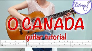 O Canada - Fingerstyle Guitar Tutorial Teaser - National Anthem