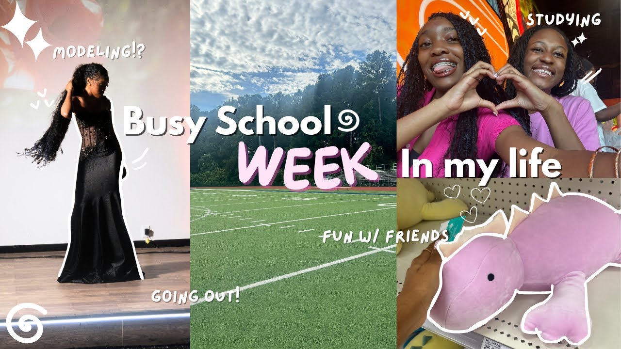 НАСЫЩЕННАЯ школьная неделя в моей жизни 🐇🎧: общение с друзьями, работа моделью!?, выполнение школ...