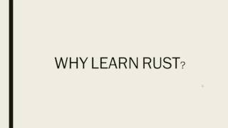 Rust Programming for Beginners