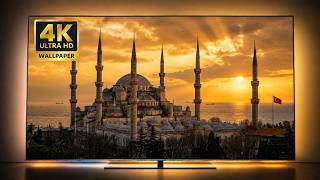 Blue Mosque Istanbul Sunset | 12 Hours 4K TV Wallpaper & Screen Art screenshot 2