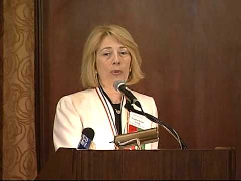 Regina Peruggi, President of Kingsborough Community College speaks as a "Special Honoree" at the 2009 Outstanding Educators of the Year awards ceremony at the Harvard Club.