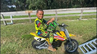 7 YEAR OLD RIDES HIS RAZOR MX-650 ELECTRIC DIRT-BIKE FOR THE FIRST TIME IN MONTHS!!!