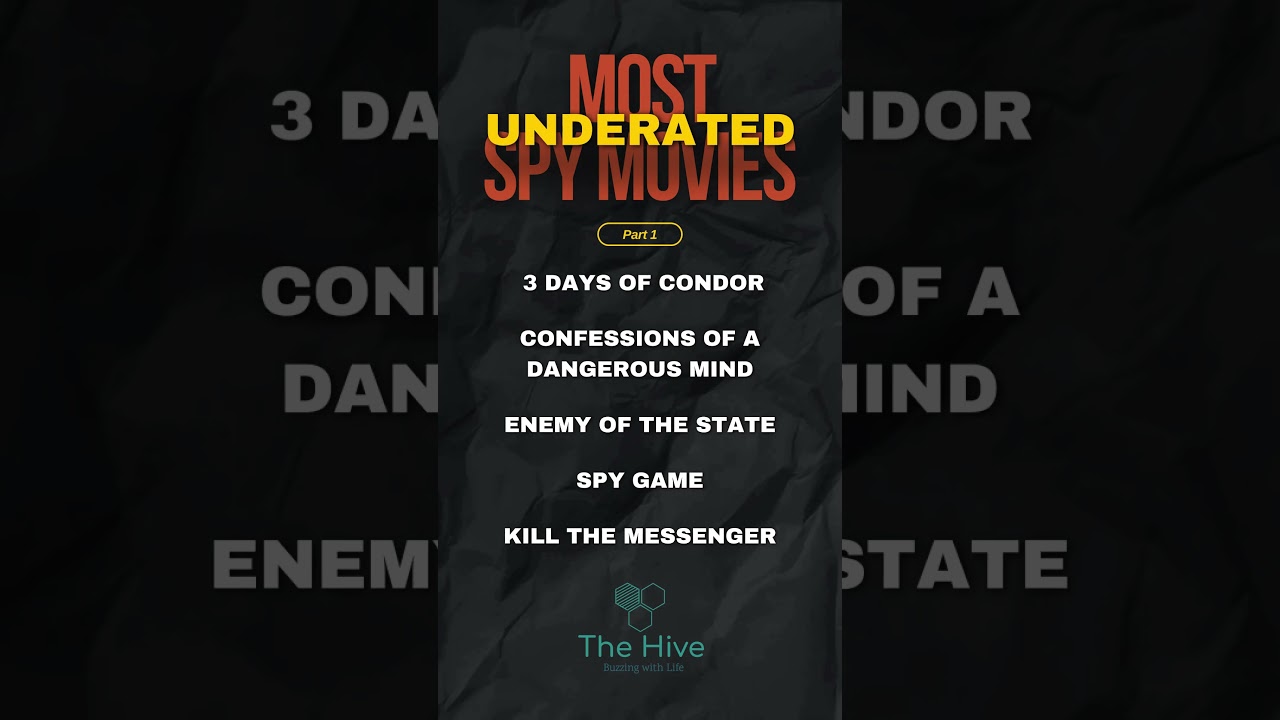 Top Underrated Spy Movies Part 1 