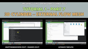 Meshing with snappyHexMesh | Tutorial 1-Part 7 | 3D Cylinder – External flow mesh