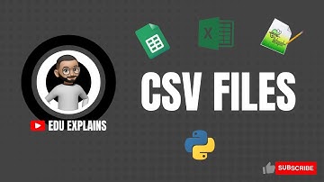 CSV Files Explained by #EduExplains