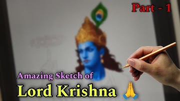 Sketching Lord Krishna on iPad | Autodesk Sketchbook | Part 1