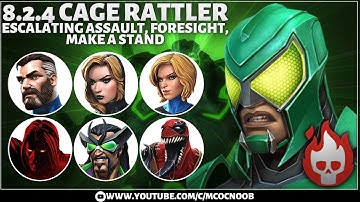 MCOC Act 8.2.4 - Cage Rattler, Escalating Assault, foresight & Make a Stand - Scorpion