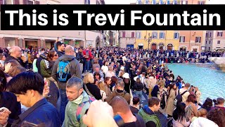 Rome Italy, This is the Trevi fountain. Rome walking tour of the Trevi fountain 2024 by Amazing Walking Tours 8,589 views 2 months ago 1 hour, 4 minutes