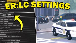 All the ERLC settings for Private Servers! screenshot 4