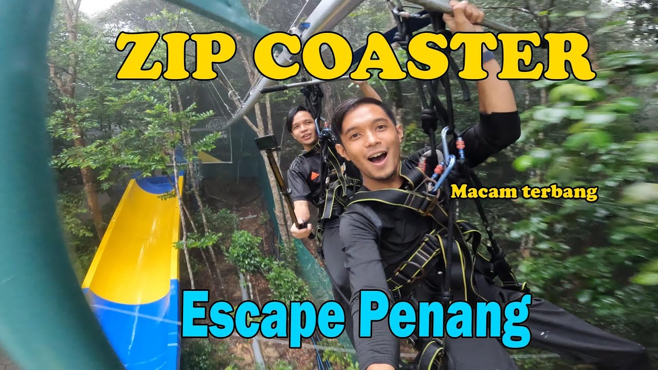 AKU CUBA PERMAINAN BARU DEKAT ESCAPE PENANG ! ZIP COASTER & SKII SLOPE ...