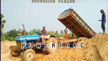 Tractors climb hills over rough roads and unload soil through hydraulic facilities | Powertrac 439 |
