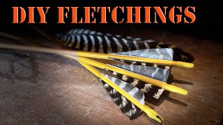 How to make Wild Turkey Fletchings - Easy DIY