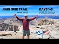 Hiking the John Muir Trail Northbound 2022 - Days 1-5