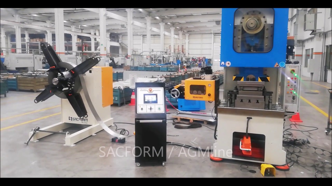 Decoiler and Servo Feeders with Straightener SACFORM