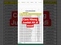 Hitung Jumlah KK #excel #fungsiexcel #countif