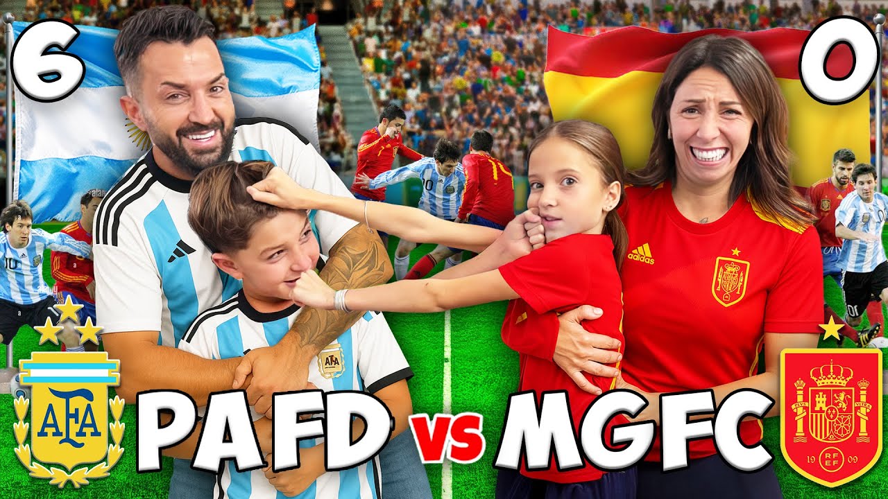 MAMMAGIULIA E PAPAANTONIO FANNO IL TIFO PER SPAGNA E ARGENTINA, MA E' FINITA MALE !
