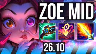 ZOE vs YONE (MID) | Good KDA: 16/1/14, 51K damage | EUW Master | 26.10